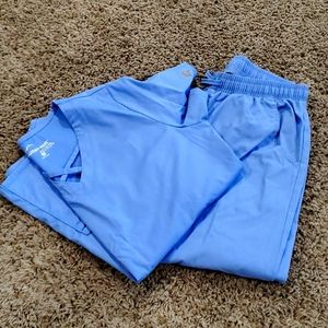 Ceil Blue butter soft stretch scrub set